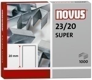 GRAPAS NOVUS GRUESOS 23/20 GALVANIZADAS C/1000 /042-0240