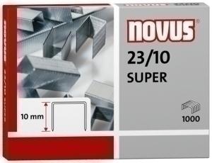 GRAPAS NOVUS GRUESOS 23/10 GALVANIZADAS caja de 1000