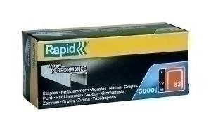 GRAPAS RAPID CLAVADORA 53/ 12 mm. GALVANIZADAS caja de 5000