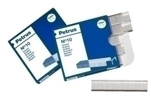 GRAPAS PETRUS No. 10 GALVANIZADAS caja de 1000