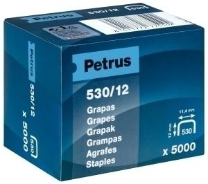 GRAPAS PETRUS CLAVADORA 530/12 MM COBREADAS C/5000 /77510