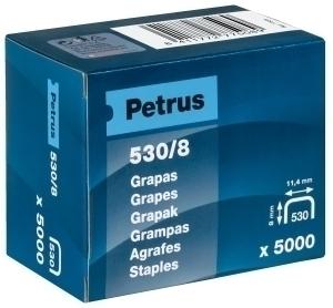 GRAPAS PETRUS CLAVADORA 530/8 MM COBREADAS C/5000 /77508