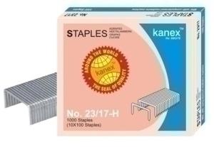 GRAPAS KANEX GRAN CAPACIDAD 23/17 MM GALVANIZADAS C/1000 /23/17