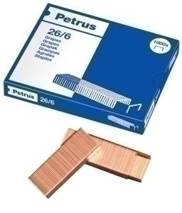 GRAPAS PETRUS 26/6 COBREADAS caja de 1000