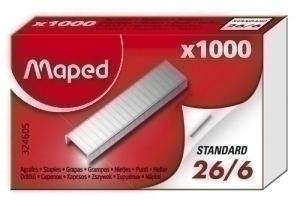 GRAPAS MAPED 26/6 caja de 1000