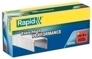 GRAPAS RAPID SUPER STRONG 26/8+ mm. GALVANIZADAS caja de 5000