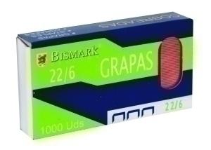 GRAPAS BISMARK 22/6 COBREADAS caja de 1000