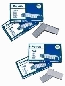 GRAPAS PETRUS 22/6-24/6 GALVANIZADAS caja de 1000