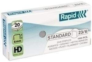 GRAPAS RAPID STANDARD 23/6 mm. GALVANIZADAS caja de 1000