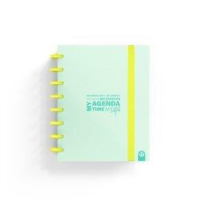 AGENDA CARCHIVO INGENIOX MY WEEK NO FECHADO tapa PP con GOMA A5 S/V NEON PASTEL MENTA