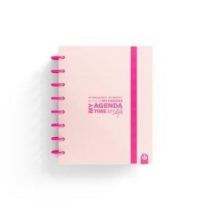 AGENDA CARCHIVO INGENIOX MY WEEK NO FECHADO tapa PP con GOMA A5 S/V NEON PASTEL ROSA