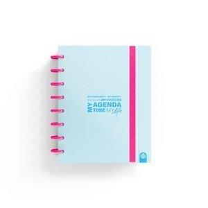 AGENDA CARCHIVO INGENIOX MY WEEK NO FECHADO tapa PP con GOMA A5 S/V NEON PASTEL AZUL