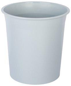 PAPELERA PLASTICO CERRADA 16 LITROS GRIS