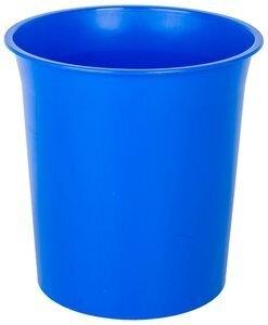 PAPELERA PLASTICO CERRADA 16 LITROS AZUL