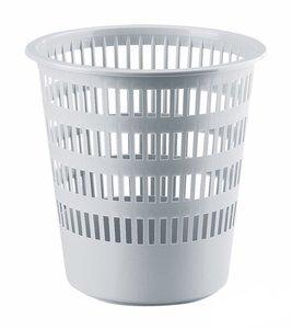 PAPELERA PLASTICO REJILLA FAIBO 16 L GRIS