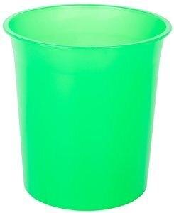 PAPELERA PLASTICO CERRADA 16 LITROS TRASLUCIDO VERDE