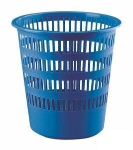 PAPELERA PLASTICO REJILLA FAIBO 16.L  AZUL