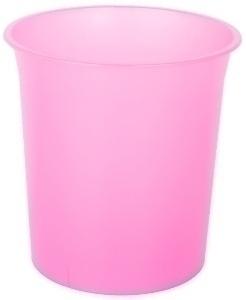 PAPELERA PLAST. CERRADA 16 L TRASLUCIDO FUCSIA /PTRFUC