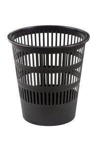 PAPELERA PLASTICO REJILLA FAIBO 12 L NEGRA