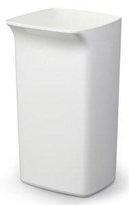 CUBO BASURA PLASTICO DURABLE DURABIN SQUARE 40 LITROS SIN TAPA BLANCO
