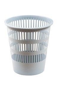 PAPELERA PLASTICO REJILLA FAIBO 12 L GRIS