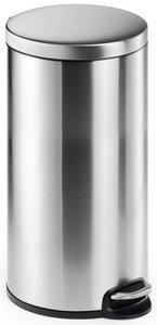 PAPELERA METALICA DURABLE REDONDA 30 LITROS con PEDAL INOXIDABLE