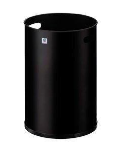 PAPELERA METALICA CILINDRO P-10 (21.5   x 32cm) 11 LITROS NEGRO