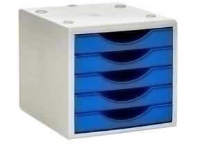 MODULO 5 CAJONES ARCHIVOTEC GRIS/AZUL MAR /4005 LG