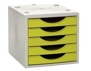 MODULO 5 CAJONES ARCHIVOTEC GRIS/KIWI