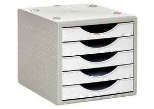MODULO 5 CAJONES ARCHIVOTEC BLANCO PASTEL
