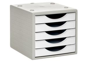 MODULO 5 CAJONES ARCHIVOTEC GRIS/BLANCO /4005 BL PS