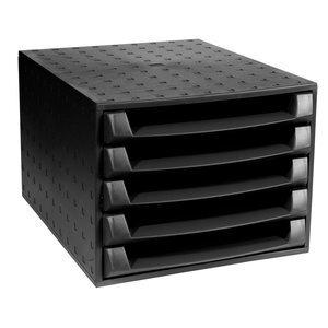 MODULO EXACOMPTA THE BOX ECOBLACK 5 BANDEJAS