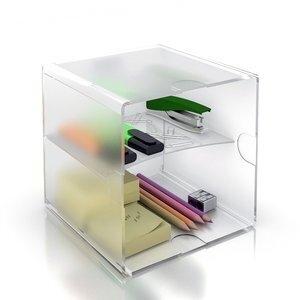 BANDEJA ORGANIZADOR ARCHICUBO 6705 (cubo con estante) CRISTAL