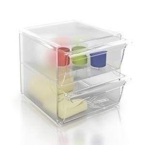 BANDEJA ORG. ARCHICUBO 6702 CUBO 2 CAJONES CRISTAL /6702 CS TP