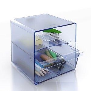 BANDEJA ORGANIZADOR ARCHICUBO 6706 (cubo 2 cajones pequeños) AZUL