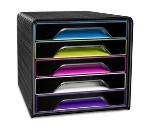 MODULO CEP 7-111G SMOOVE 5 CAJONES NEGRO/SURTIDOS