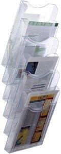 SOPORTE MURAL DE 6 BANDEJAS A4 ARCHIPLAY CRISTAL TRANSPARENTE