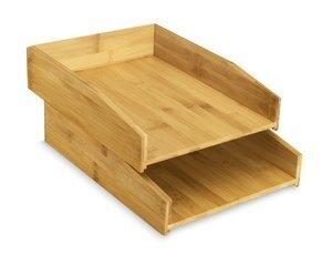 BANDEJA SOBREMESA CEP 24001 BAMBU CASTAÑO PACK DE 2