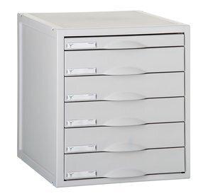 MODULO ARCHISYSTEM 6 CAJONES GRIS