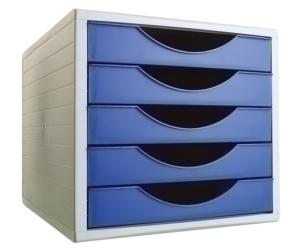 MODULO 5 CAJONES ARCHIVOTEC GRIS/AZUL /4005 AZ