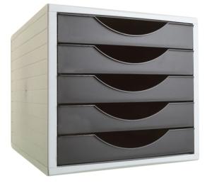 MODULO 5 CAJONES ARCHIVOTEC GRIS/NEGRO /4005 NE