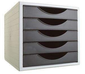 MODULO 5 CAJONES ARCHIVOTEC GRIS/NEGRO