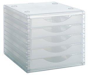 MODULO 5 CAJONES ARCHIVOTEC TRASLUCIDO CRISTAL/CRISTAL
