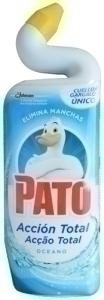 LIMPIADOR DE INODORO PATO AZUL ACCION TOTAL OCEANO 750 ML /402073