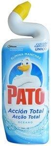 LIMPIADOR DE INODORO PATO AZUL ACCION TOTAL OCEANO 750 ml