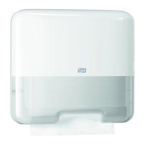 TOALLERO TORK MINI PARA TOALLA PLEGADA EN V PLASTICO BLANCO