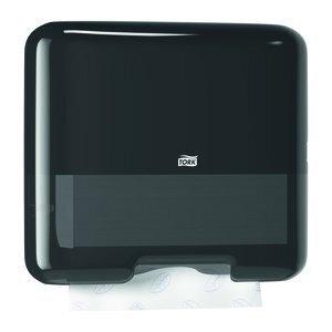 TOALLERO TORK MINI PARA TOALLA PLEGADA EN V PLASTICO NEGRO