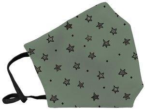MASCARILLA DE PROTECCION REUTILIZABLE FULI GRANDE TALLA L ESTRELLAS KAKI