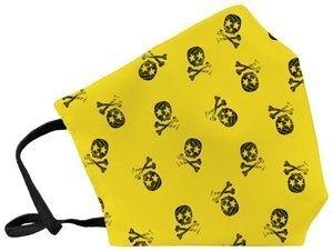 MASCARILLA DE PROTECCION REUTILIZABLE FULI GRANDE TALLA L SKULL AMARILLO