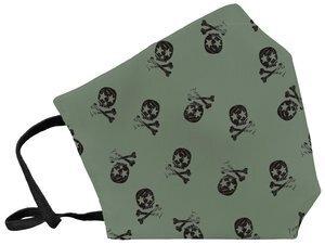 MASCARILLA DE PROTECCION REUTILIZABLE FULI GRANDE TALLA L SKULL KAKI